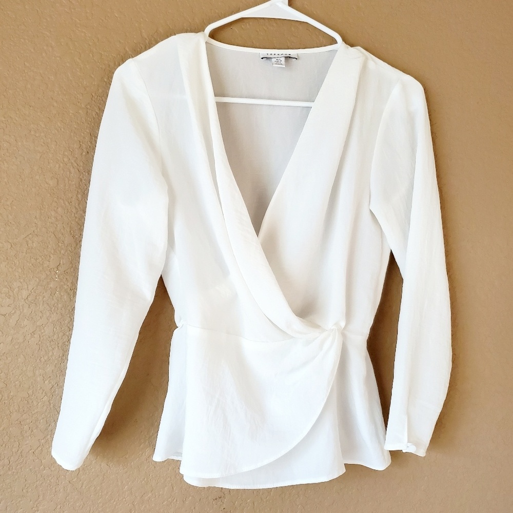 White Topshop Blouse